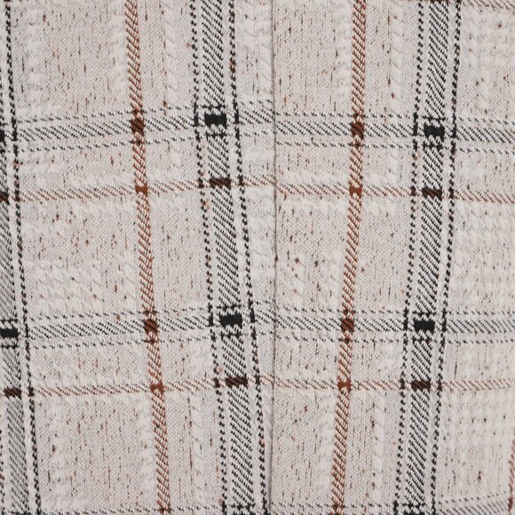HABITAT Windowpane Plaid Swing Textured Jacket in Putty Gray Beige Size M - Picture 8 of 10